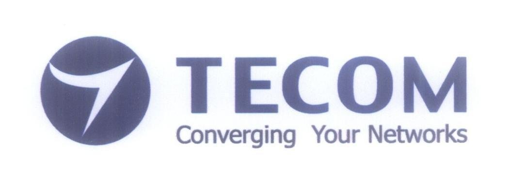 Mẫu nhãn hiệu TECOM T Converging Your Networks