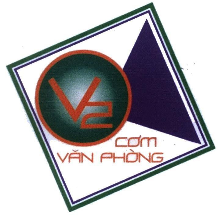 Mẫu nhãn hiệu V2 Cơm Văn Phòng