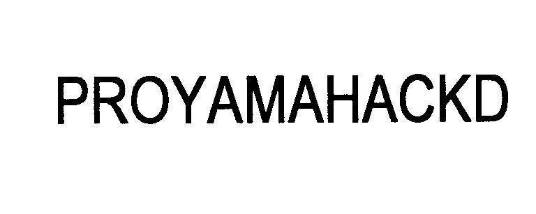 Mẫu nhãn hiệu PROYAMAHACKD