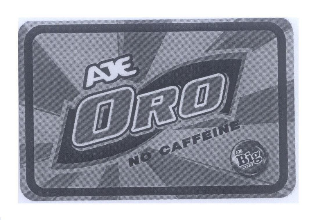 Mẫu nhãn hiệu AJE ORO NO CAFFEINE AJE Big cola