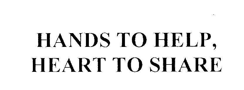 Mẫu nhãn hiệu HANDS TO HELP, HEART TO SHARE