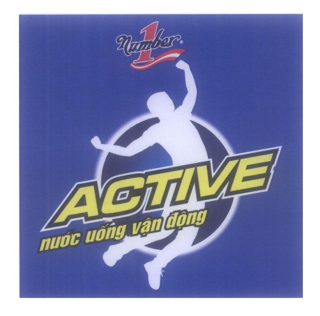 Mẫu nhãn hiệu Number 1 ACTIVE nước uống vận động