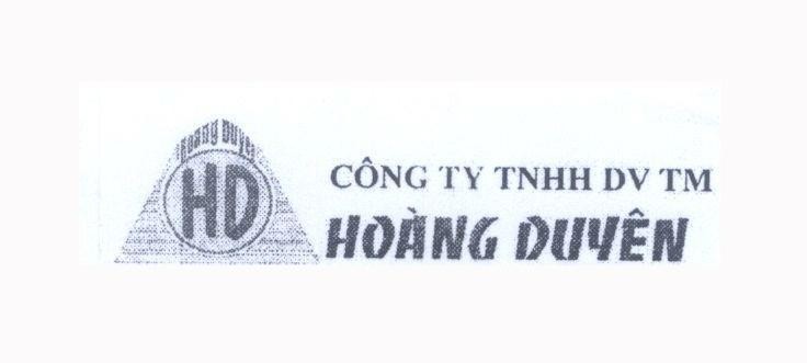 Mẫu nhãn hiệu Hoang Duyen HD Công Ty TNHH DV TM Hoàng Duyên