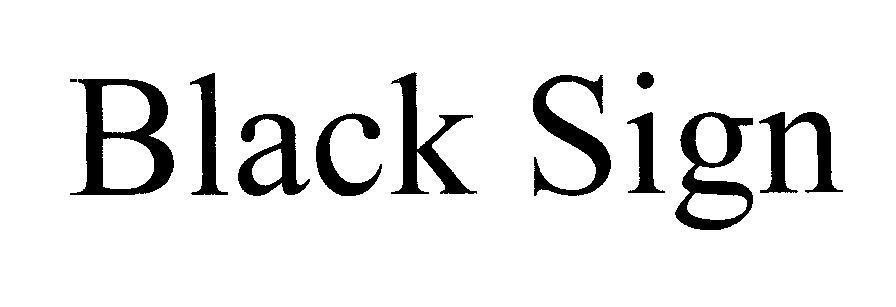 Mẫu nhãn hiệu Black Sign