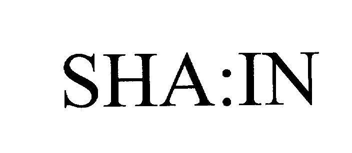 Mẫu nhãn hiệu SHA:IN SHAIN