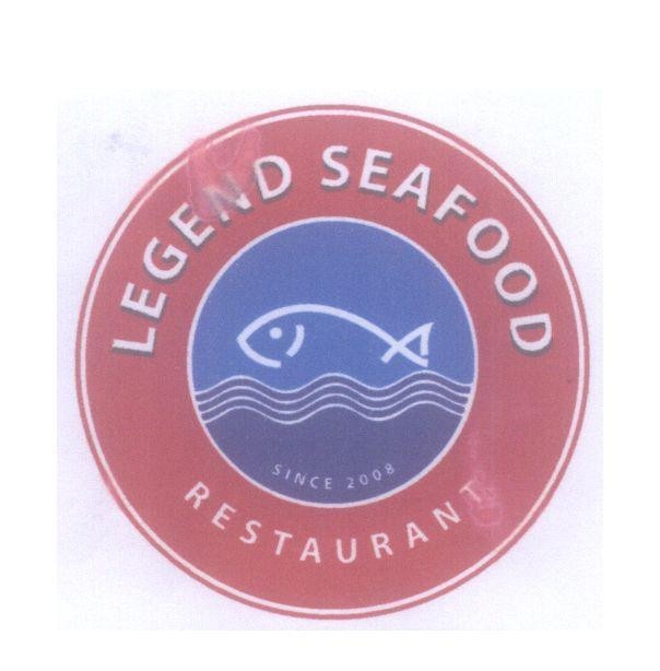 Mẫu nhãn hiệu LEGEND SEAFOOD RESTAURANT SINCE 2008