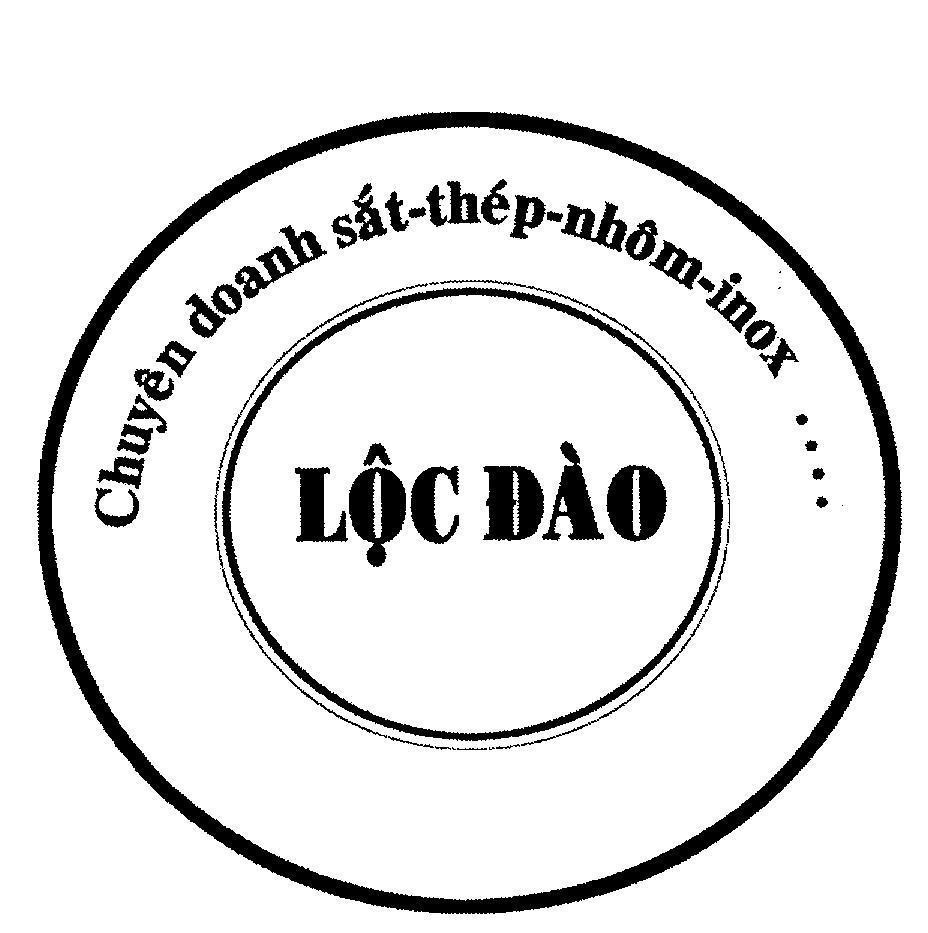 Mẫu nhãn hiệu Lộc Đào Chuyên doanh sắt-thép-nhôm-inox....