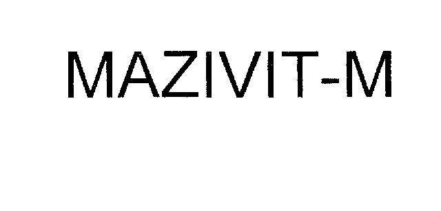 Mẫu nhãn hiệu MAZIVIT-M