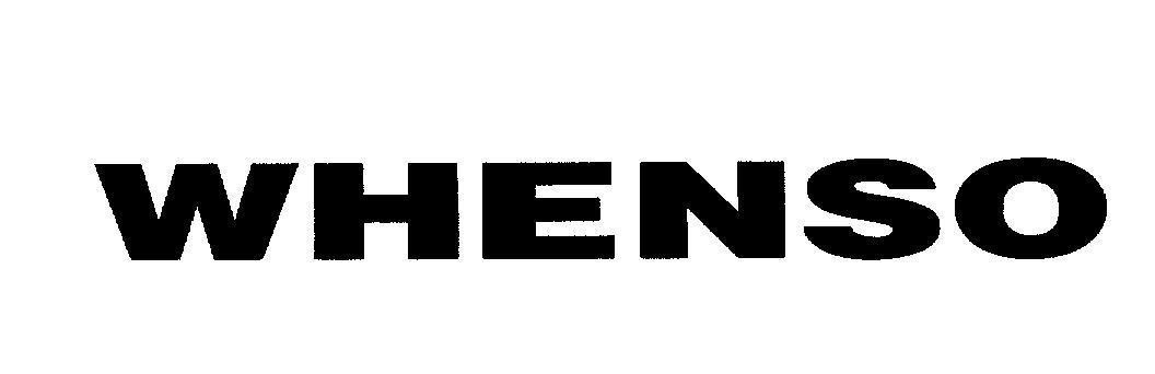 Mẫu nhãn hiệu WHENSO