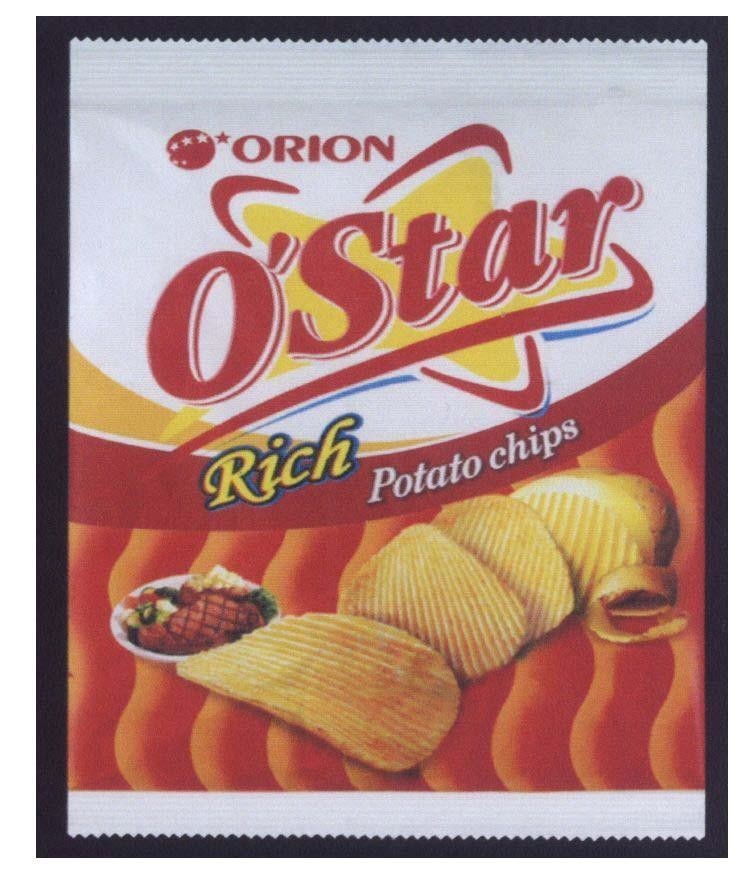 Mẫu nhãn hiệu ORION O'Star Rich Potato chips
