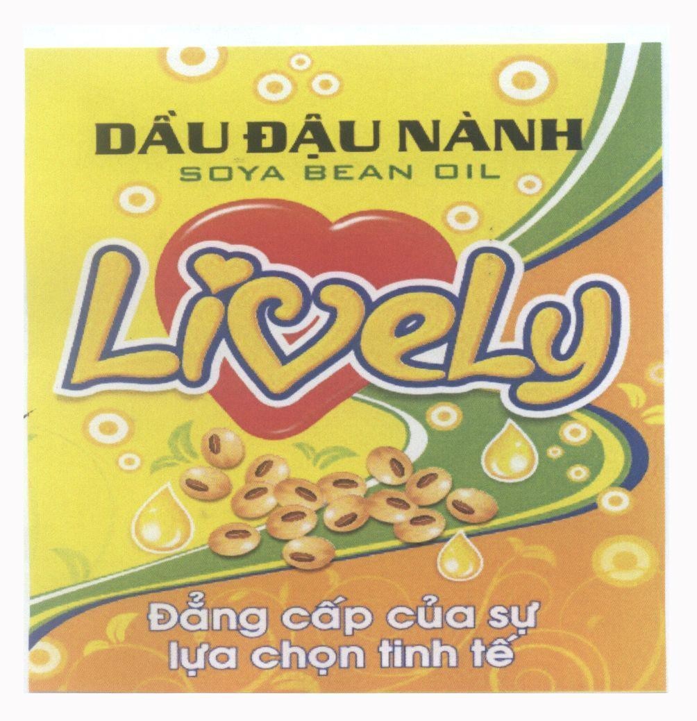 Mẫu nhãn hiệu LiVeLy Dầu Đậu Nành SOYA BEAN OIL Đẳng cấp của sự lựa chọn tinh tế
