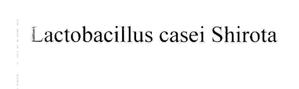 Mẫu nhãn hiệu Lactobacillus casei Shirota