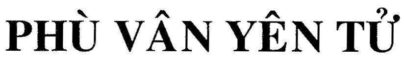 Mẫu nhãn hiệu Phù Vân Yên Tử