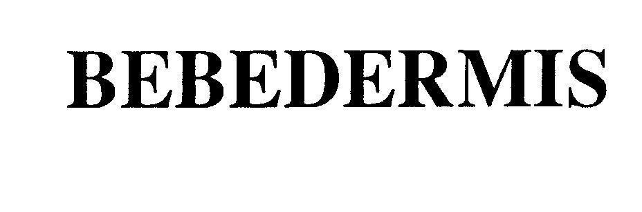 Mẫu nhãn hiệu BEBEDERMIS