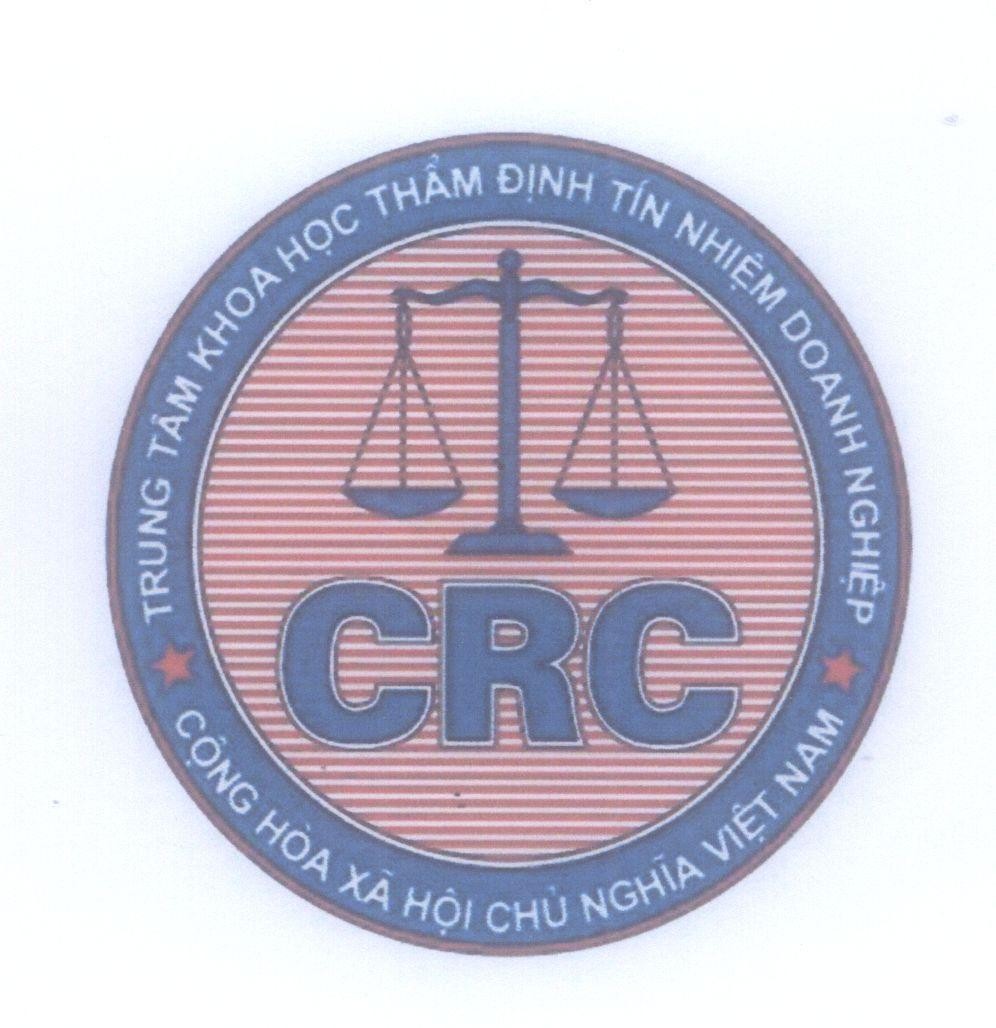 Mẫu nhãn hiệu CRC Trung Tâm Khoa Học Thẩm Định Tín Nhiệm Doanh Nghiệp Cộng Hòa Xã Hội Chủ Nghĩa Việt Nam