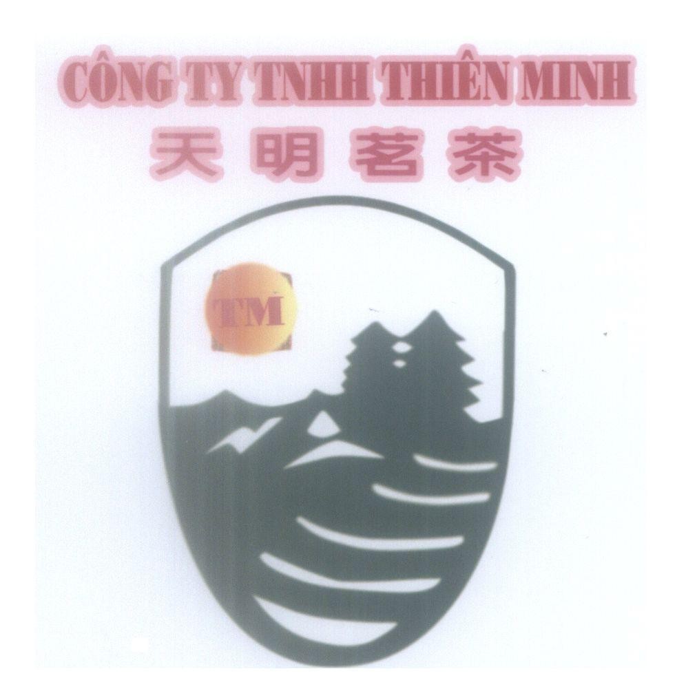 Mẫu nhãn hiệu CÔNG TY TNHH THIÊN MINH TM [tian ming ming cha: danh trà Thiên Minh]
