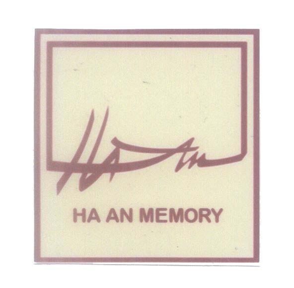 Mẫu nhãn hiệu HA AN MEMORY