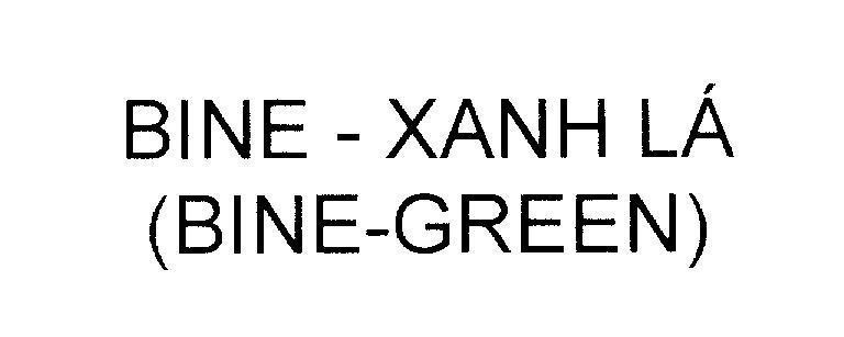 Mẫu nhãn hiệu BINE - Xanh Lá (BINE - GREEN)