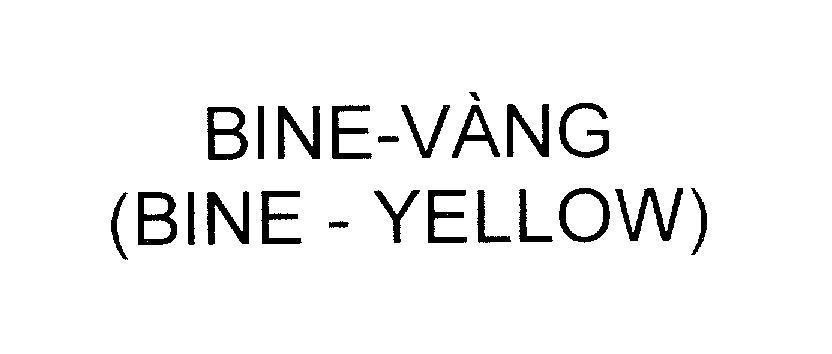 Mẫu nhãn hiệu BINE - Vàng (BINE-YELLOW)