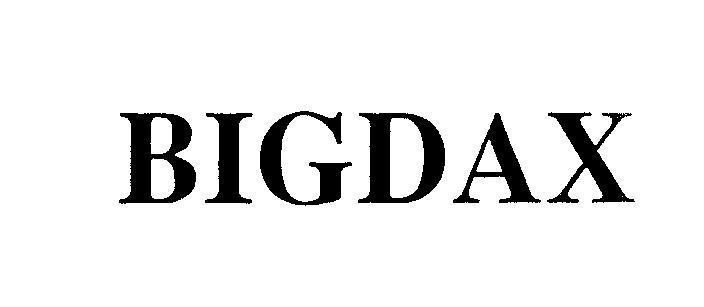 Mẫu nhãn hiệu BIGDAX