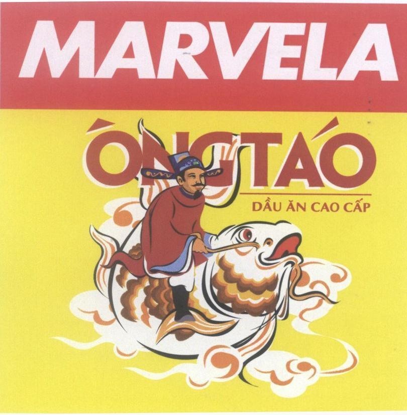 Mẫu nhãn hiệu MARVELA ông Táo Dầu ăn Cao Cấp