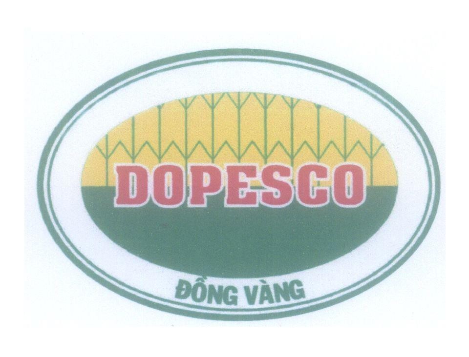 Mẫu nhãn hiệu DOPESCO Đồng Vàng