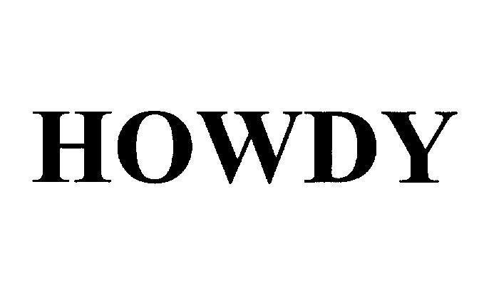 Mẫu nhãn hiệu HOWDY