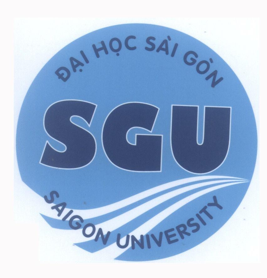 Mẫu nhãn hiệu SGU Đại Học Sài Gòn SAIGON UNIVERSITY