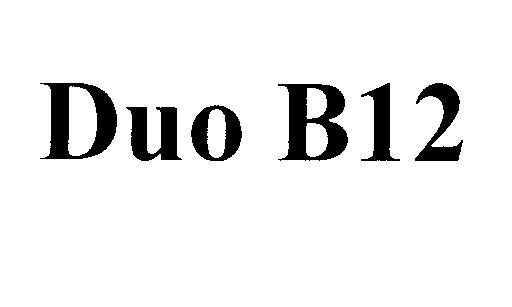 Mẫu nhãn hiệu Duo B12