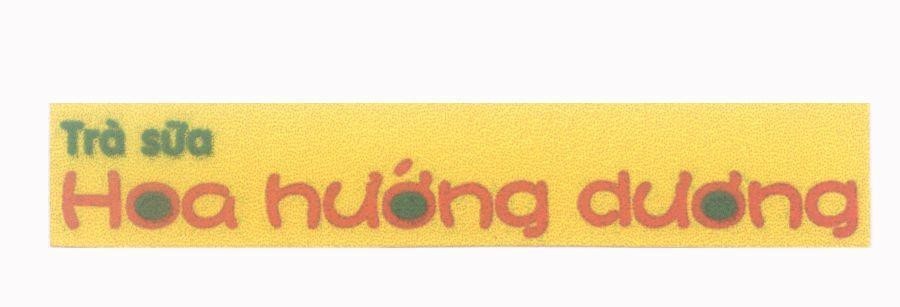 Mẫu nhãn hiệu Trà sữa Hoa hướng dương