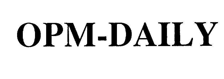 Mẫu nhãn hiệu OPM - DAILY