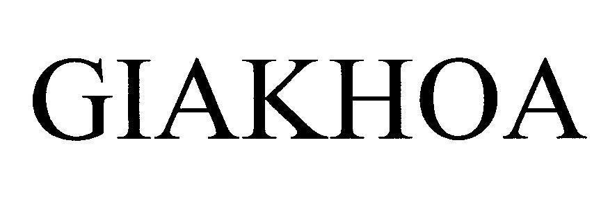 Mẫu nhãn hiệu GIAKHOA
