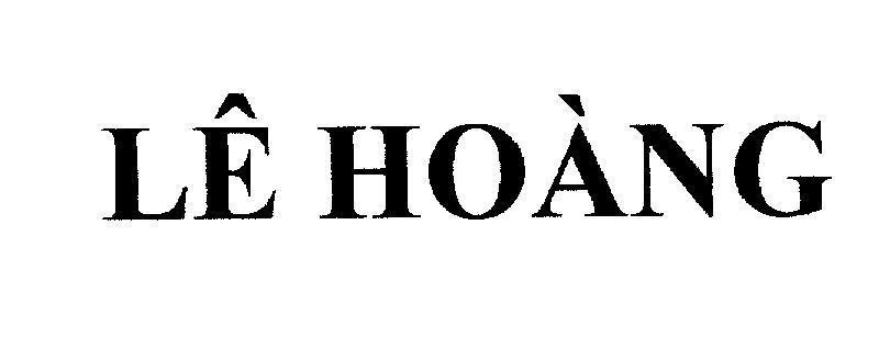 Mẫu nhãn hiệu Lê Hoàng