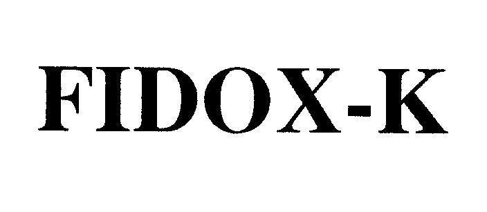 Mẫu nhãn hiệu FIDOX-K