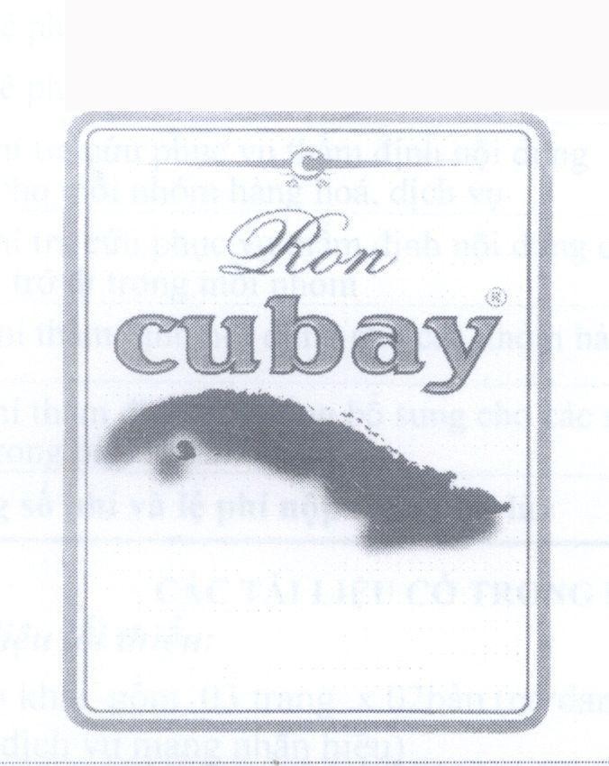 Mẫu nhãn hiệu Ron cubay C