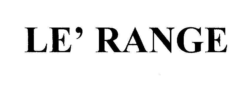 Mẫu nhãn hiệu LE' RANGE