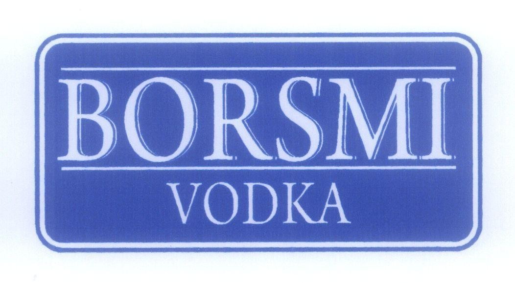 Mẫu nhãn hiệu BORSMI VODKA