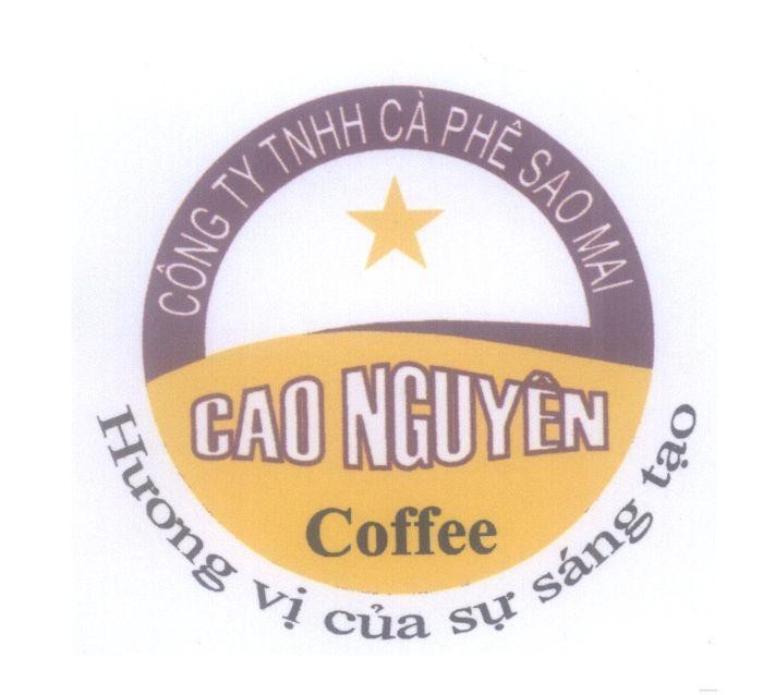 Mẫu nhãn hiệu Công Ty TNHH Cà Phê Sao Mai Cao Nguyên Coffee Hương vị của sự sáng tạo