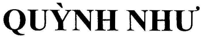 Mẫu nhãn hiệu Quỳnh Như