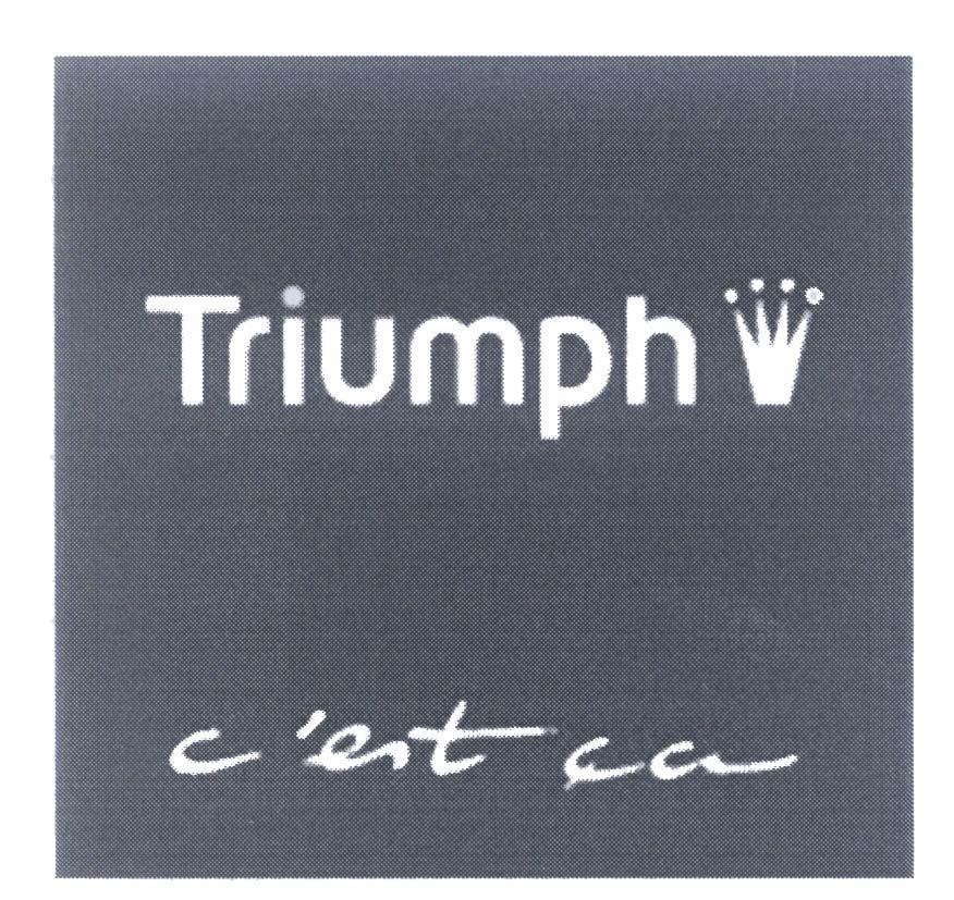 Mẫu nhãn hiệu Triumph c'est ca