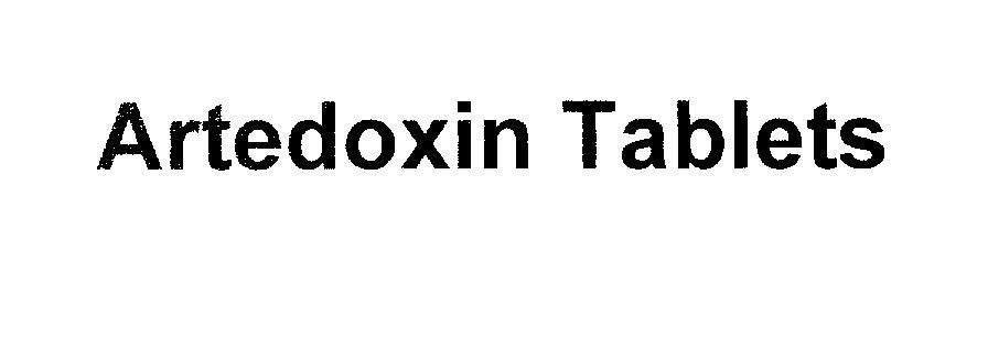 Mẫu nhãn hiệu Artedoxin Tablets