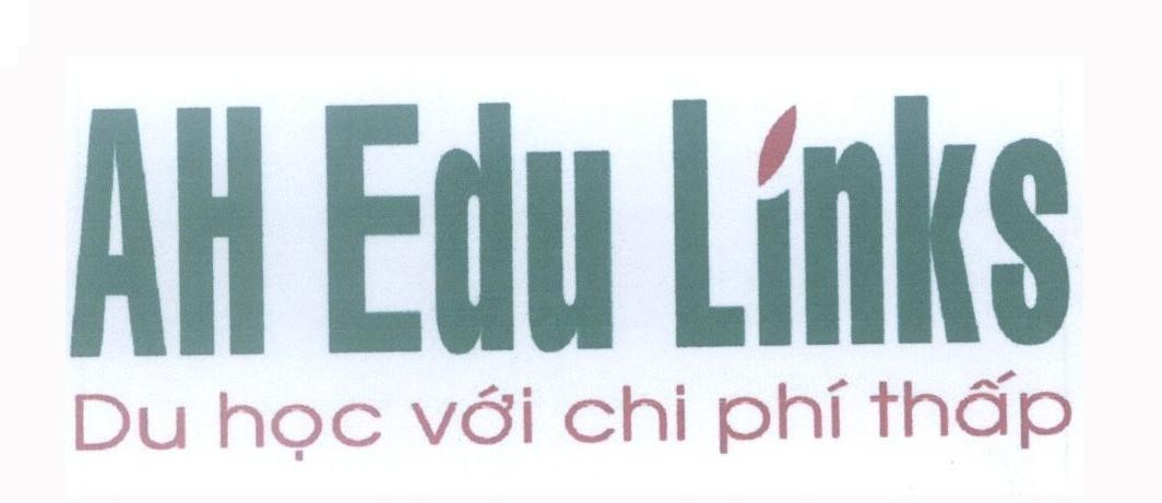 Mẫu nhãn hiệu AH Edu Links Du học với chi phí thấp