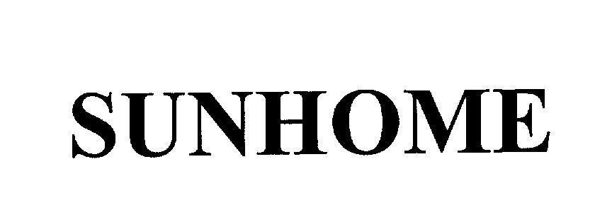 Mẫu nhãn hiệu SUNHOME