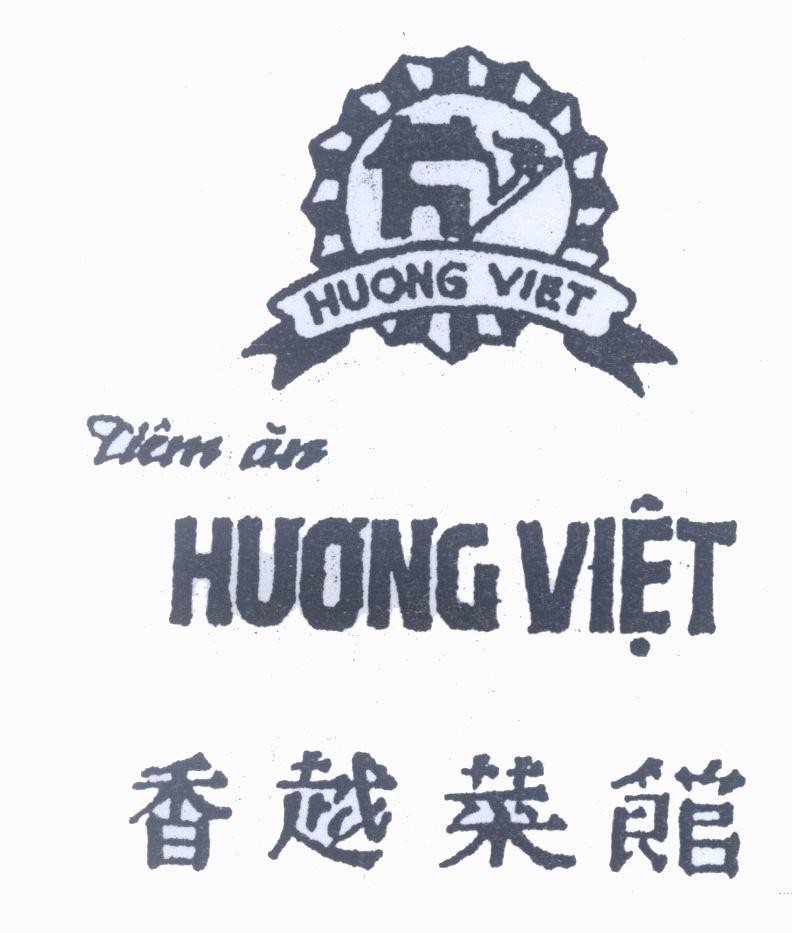 Mẫu nhãn hiệu HUONG VIET H V Tiệm ăn Hương Việt Tiệm ăn [Xiang yue cai quan: tiệm ăn Hương Việt]