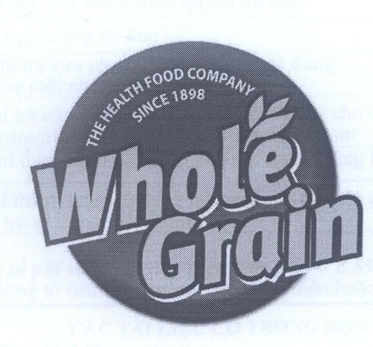 Mẫu nhãn hiệu Whole Grain THE HEALTH FOOD COMPANY SINCE 1898