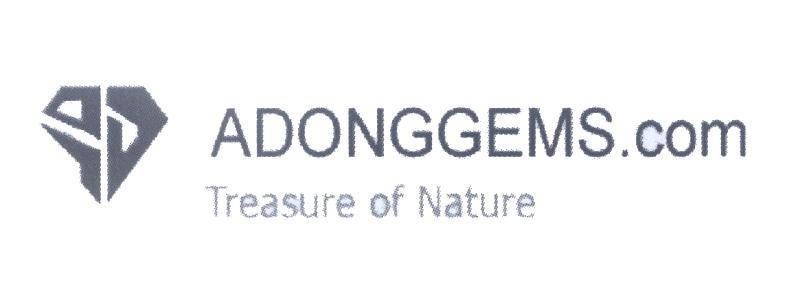 Mẫu nhãn hiệu ADONGGEMS.com Treasure of Nature