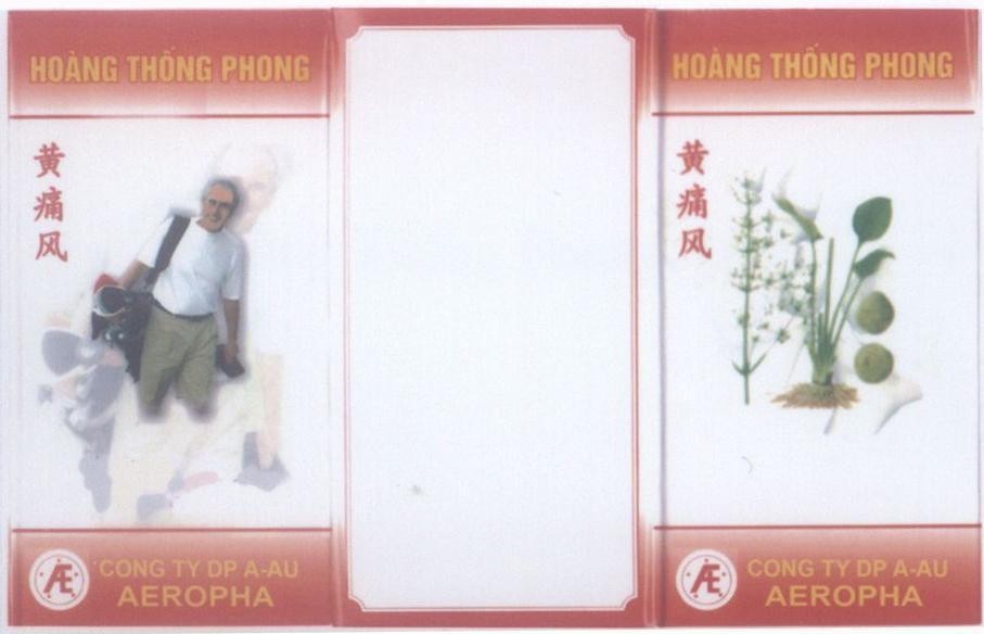 Mẫu nhãn hiệu Hoàng Thống Phong A E Công Ty DP A-AU AEROPHA [Huang tong feng: hoàng thống phong]