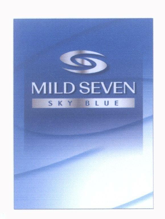Mẫu nhãn hiệu MILD SEVEN SKY BLUE S