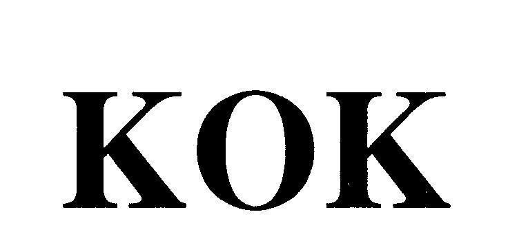 Mẫu nhãn hiệu KOK