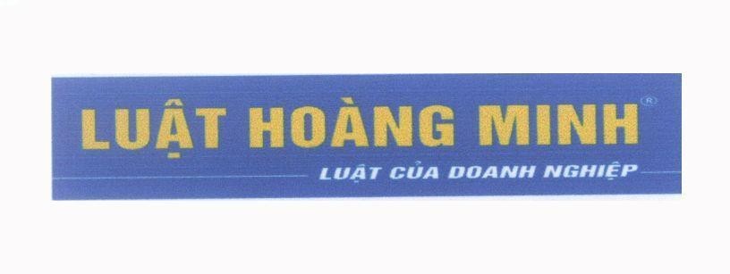 Mẫu nhãn hiệu Luật Hoàng Minh Luật Của Doanh Nghiệp
